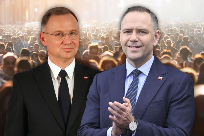 Kabareciarze uderzyli w Dudę i Nawrockiego. Internet podzielony po występie