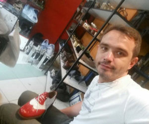 Tomasz Zimoch na meczu Polska-Portugalia będzie kibicował w butach od łódzkiego szewca!