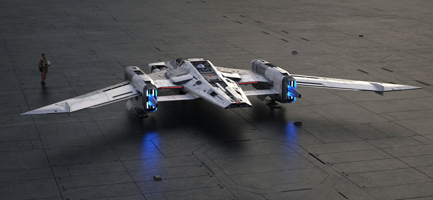 Porsche x Star Wars: Tri-Wing S-91x Pegasus Starfighter