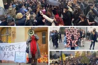 STRAJK KOBIET w Łodzi. Te ZDJĘCIA z protestów PRZEJDĄ DO HISTORII! Niezwykłe kadry! [GALERIA]