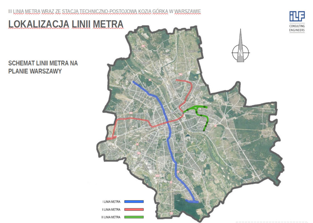 Trzecia linia metra w pierwszym etapie ma mieć długość 8,1 kilometra