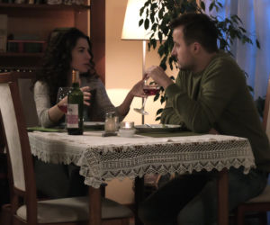 Pierwsza miłość. Bartek (Rafał Kwietniewski), Paulina (Julia Pogrebińska)