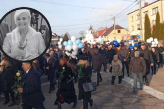 „Cisza tam, gdzie był śmiech”. Szumowo pożegnało Irenę Rupińską i małego Bogusia
