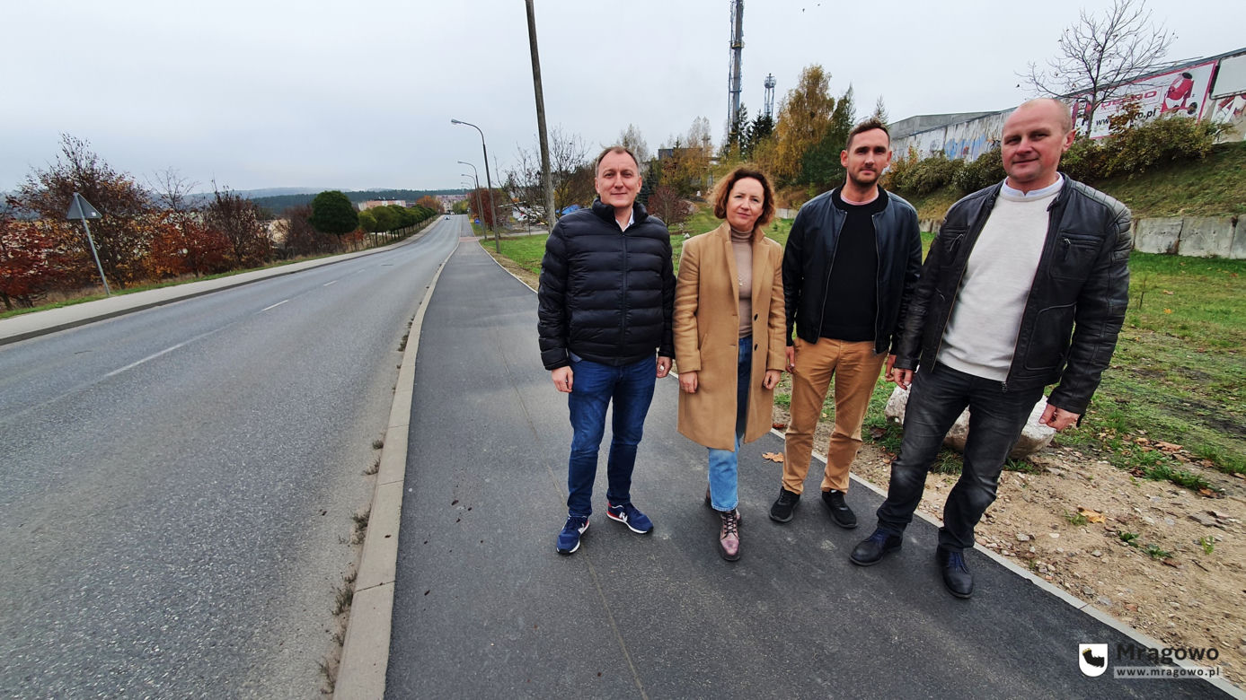 Mazurska Pętla Rowerowa coraz bliżej. Nowe ścieżki rowerowe w Mrągowie już dostępne [ZDJĘCIA]