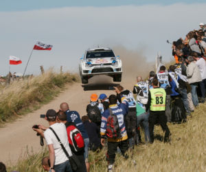 Rajd Polski 2014 wygrał Sebastien Ogier,  Volkswagen Polo R WRC