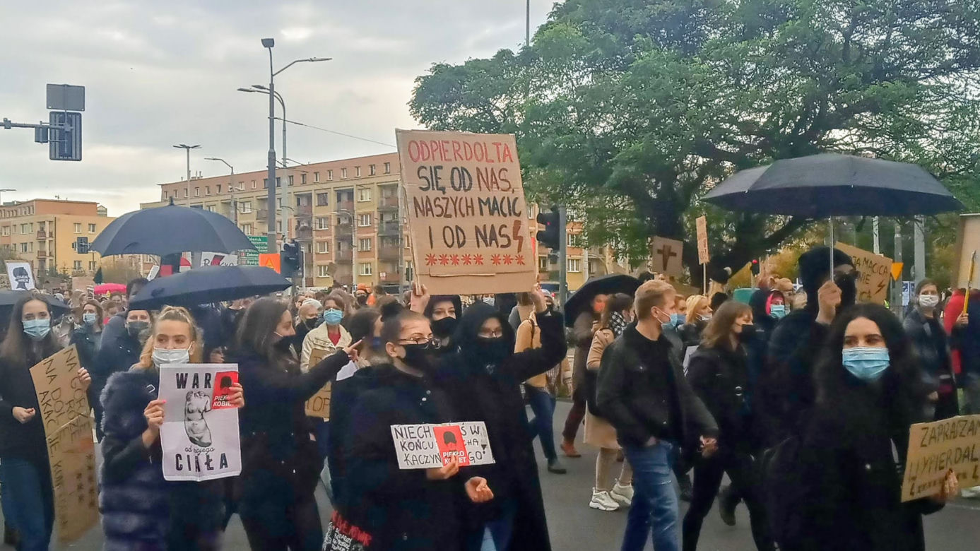 Protest kobiet w Szczecinie - 28.10.2020