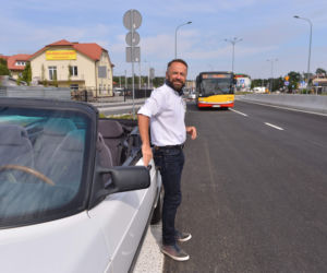 Rajd prezydenckim kabrioletem po nowej drodze