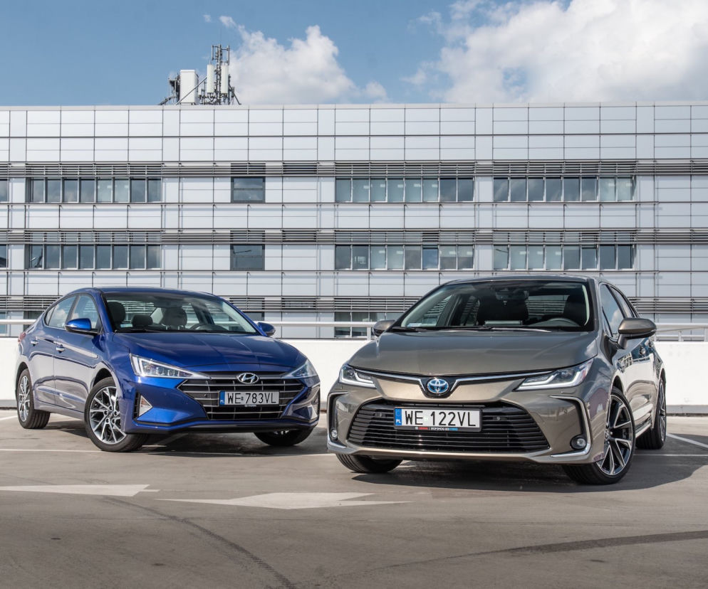 Toyota Corolla Sedan 1.8 Hybrid 122 KM e-CVT vs Hyundai Elantra Style 1.6 MPI 6MT
