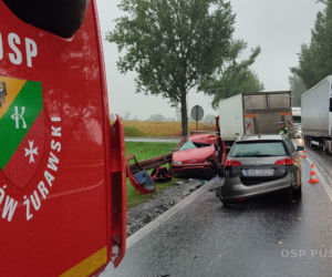 Groźny wypadek na drodze krajowej nr 8 pod Wrocławiem