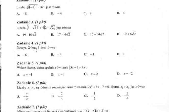 Matura 2012 matematyka podstawowy 