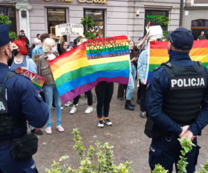 Protest podczas wizyty Adrzeja Dudy