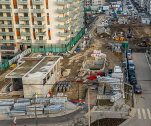 Budowa metra linii M2 na Chrzanowie w Warszawie