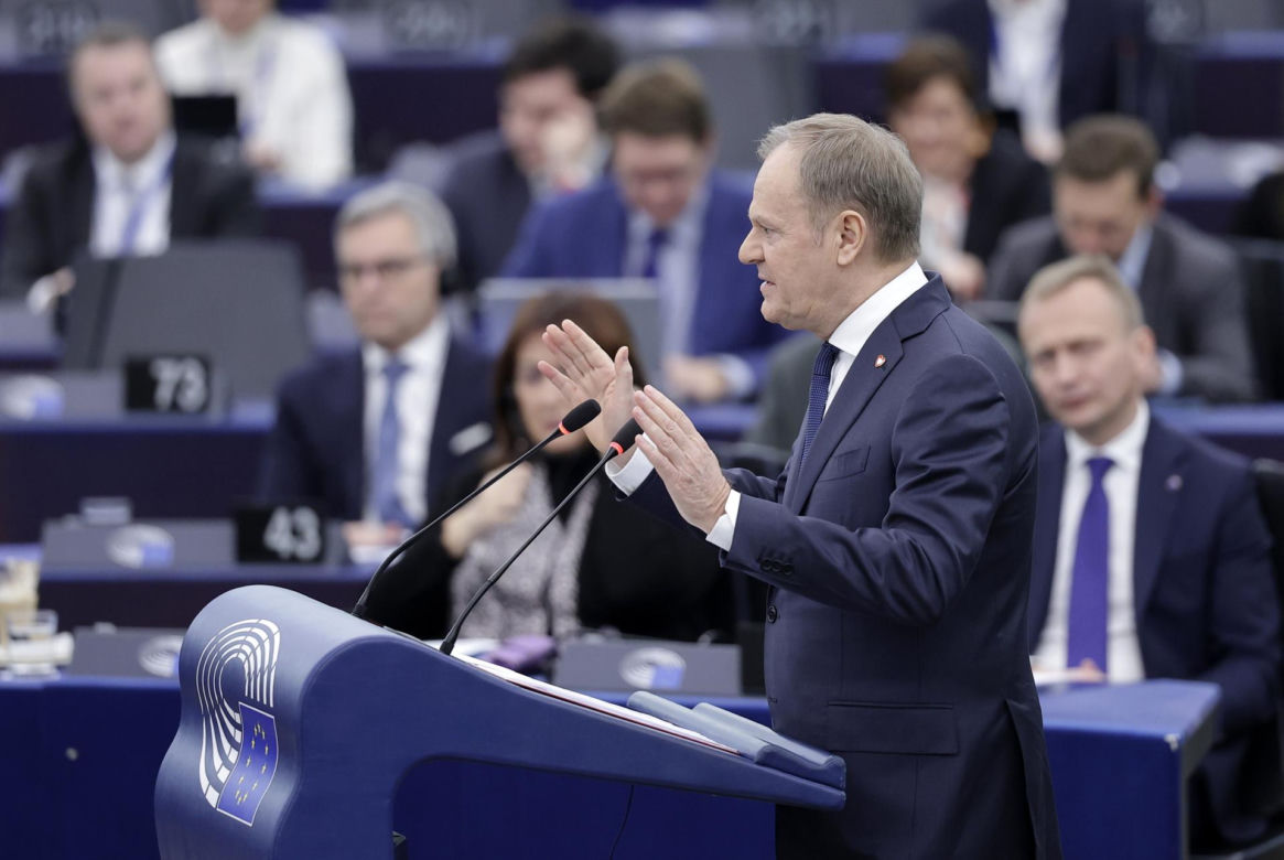 Wystąpienie Tuska w Parlamencie Europejskim