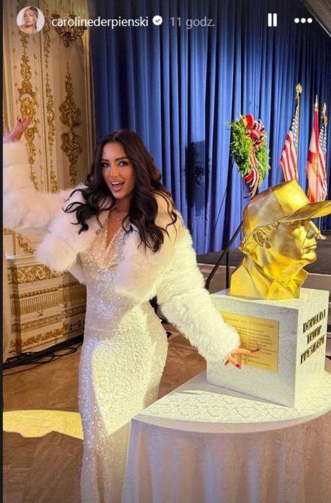 Caroline Derpieński i spotkanie z Trumpem