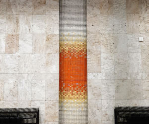 Moizaiki Wojciecha Fangora na dworcu Warszawa Śródmieście