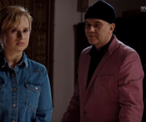 	M jak miłość, odc. 1518. Sonia (Barbara Wypych),Leon (Dariusz Toczek)