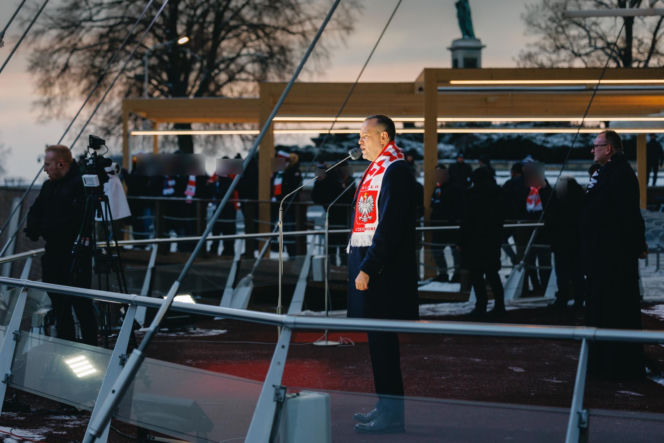 Karol Nawrocki wziął udział w Patriotycznej Pielgrzymce Kibiców na Jasnej Górze