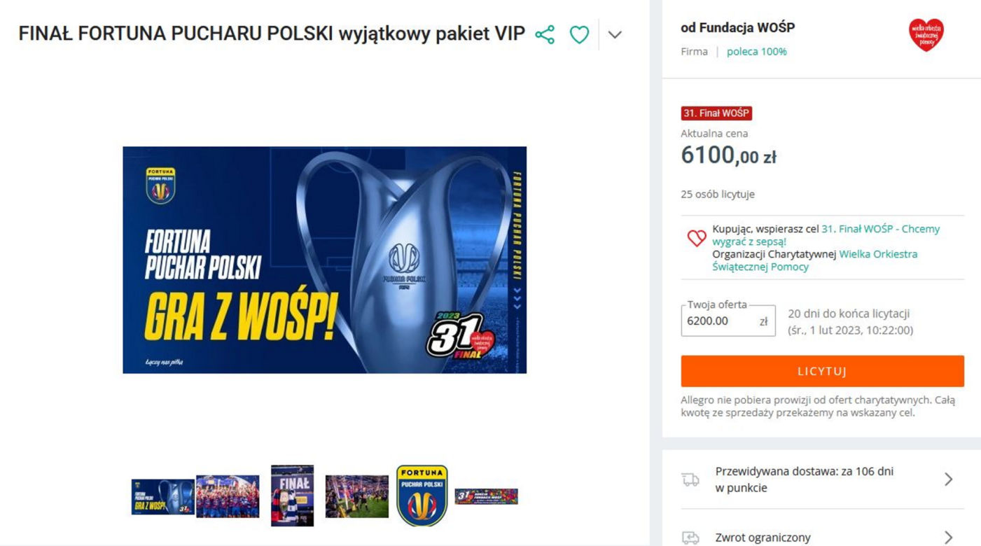 Wyjątkowy pakiet VIP - Fortuna Puchar Polski