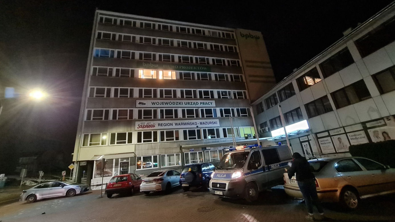 Napad na kantor w Olsztynie przy ul. Głowackiego