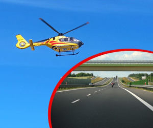 Tajemnicza śmierć 12-letniej dziewczynki na A1. Lądował śmigłowiec ratunkowy