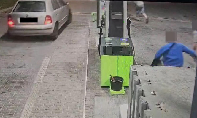 Horror na stacji paliw w Rykach. Pijany 22-latek potrącił młodego mężczyznę
