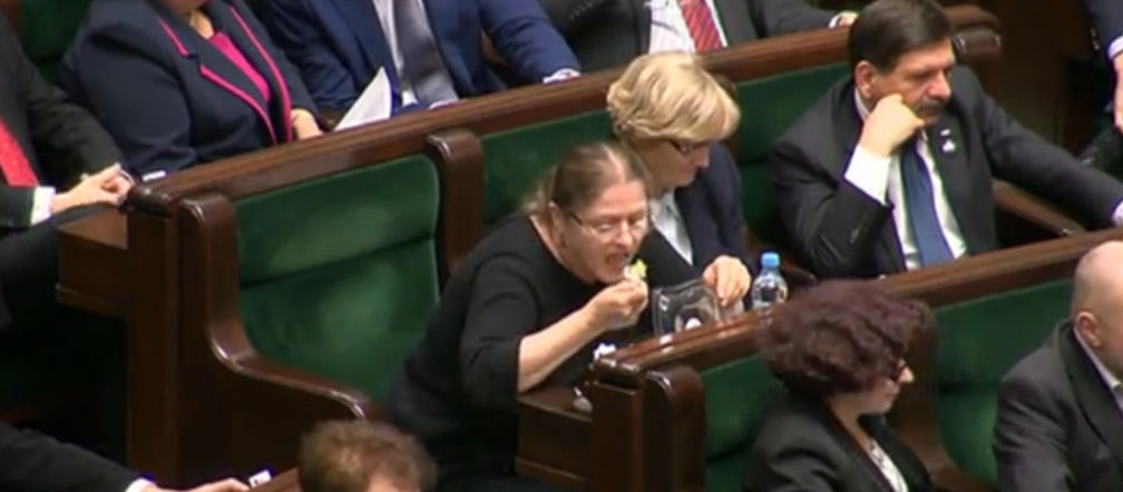 Krystyna Pawłowicz jadła w Sejmie