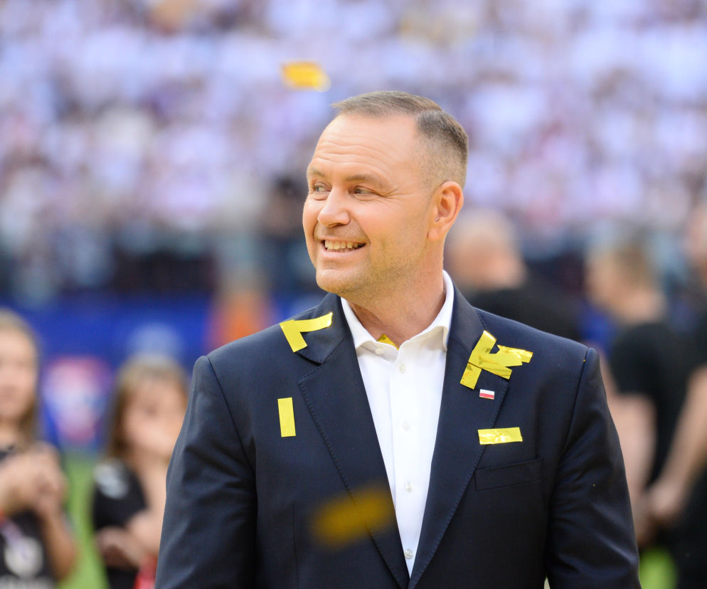 Karol Nawrocki i ceremonia po finale Pucharu Polski