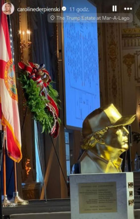 Caroline Derpieński i spotkanie z Trumpem
