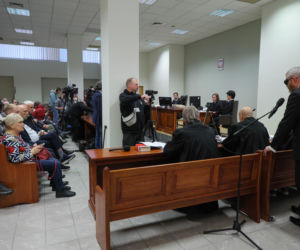 Grzegorz Braun po rozprawie