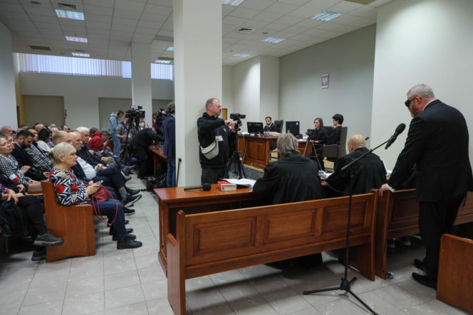 Grzegorz Braun po rozprawie