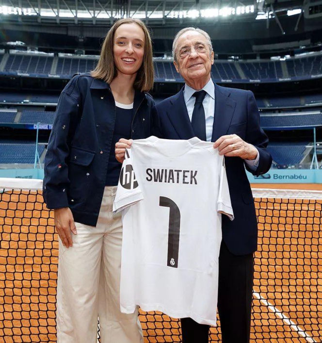 Iga Świątek i Florentino Perez