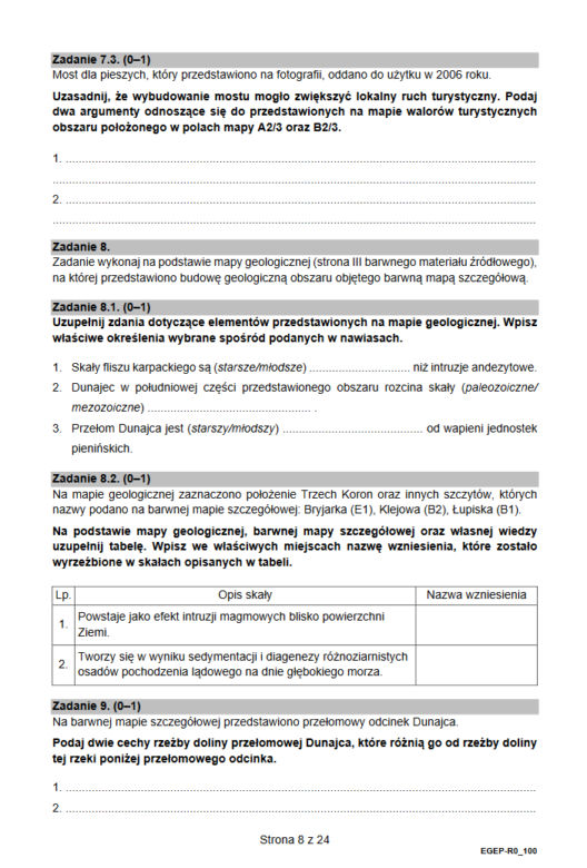 Matura geografia rozszerzona 2021 - arkusz CKE