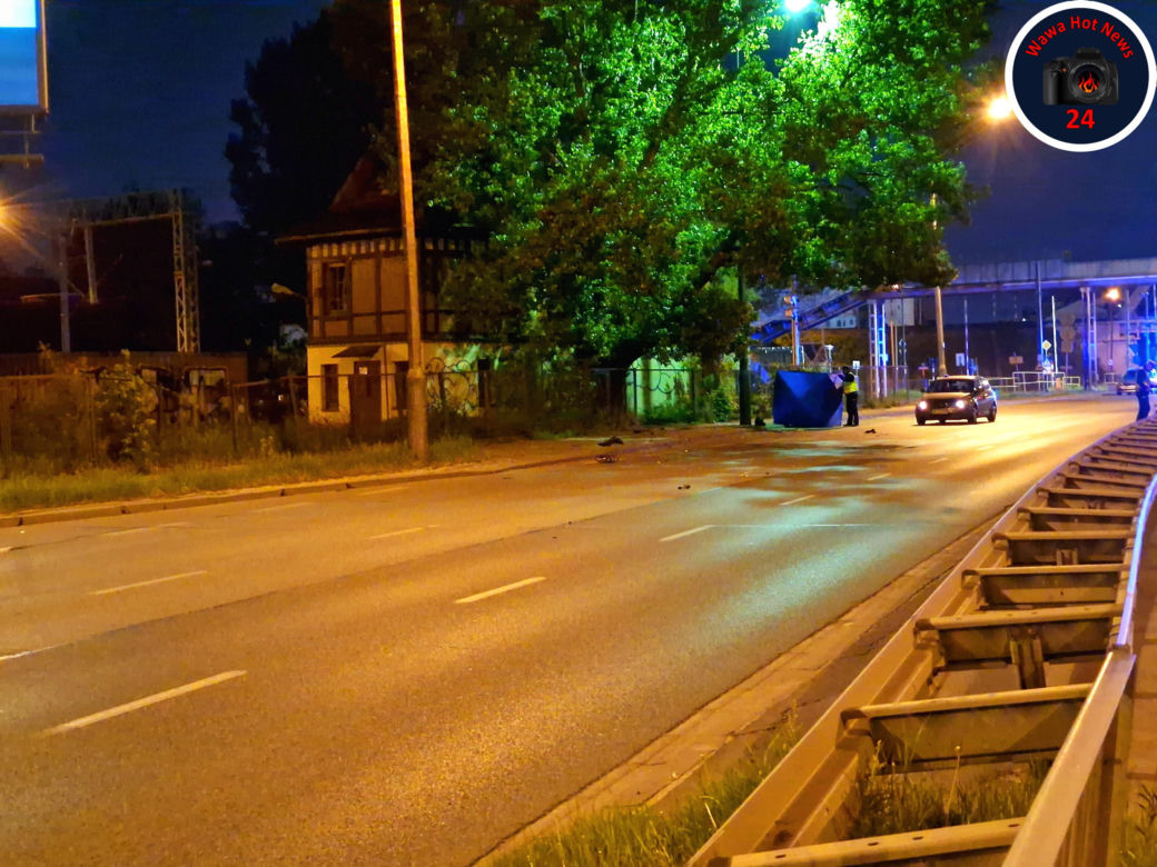 Śmiertelny wypadek na Radzymińskiej. Motocyklista nie miał szans na przeżycie