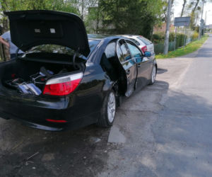 Mełno, skrzyżowanie dróg wojewódzkich - zderzenia BMW i Volkswagena