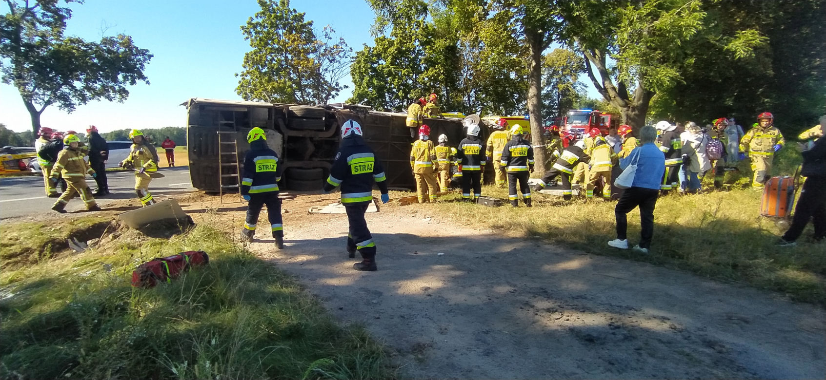Katastrofa białoruskiego autokaru pod Mińskiem Mazowieckim. Są ranni