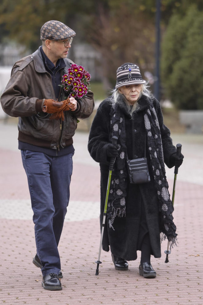 Barbara Wrzesińska na pogrzebie Agnieszki Maciąg