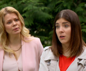 Barwy szczęścia odc. 2333. Agata (Natalia Zambrzycka), Sławka (Ewelina Serafin)