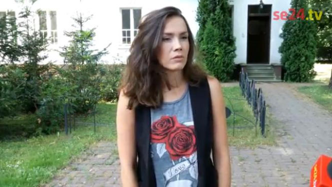 Olga Bołądź (Celina) na planie Czasu honoru