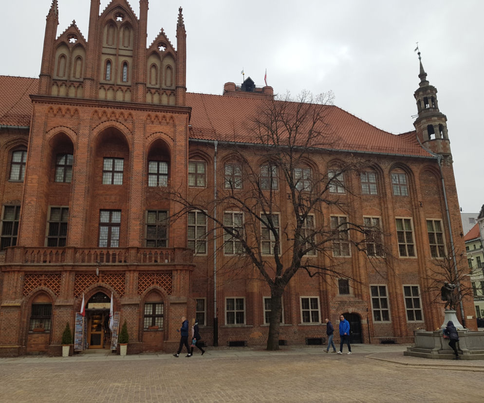 Rynek główny w Toruniu - ilustracja