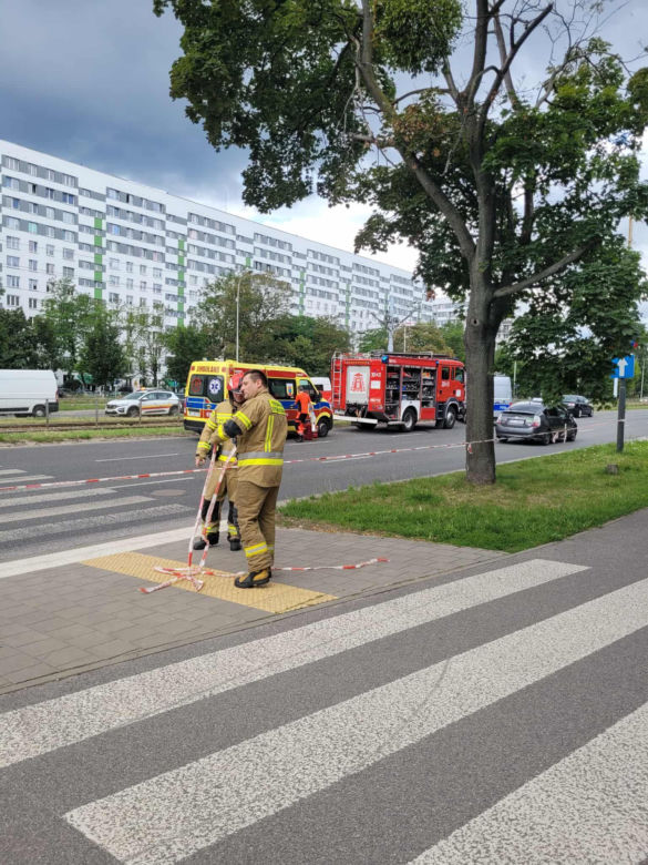 Śmiertelny wypadek na przejściu dla pieszych w Łodzi. Siła uderzenia była bardzo duża