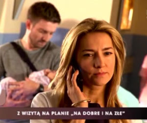 Pytanie na śniadanie. Kamilla Baar i Marcin Rogacewicz na planie Na dobre i na złe