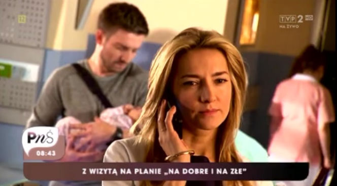 Pytanie na śniadanie. Kamilla Baar i Marcin Rogacewicz na planie Na dobre i na złe