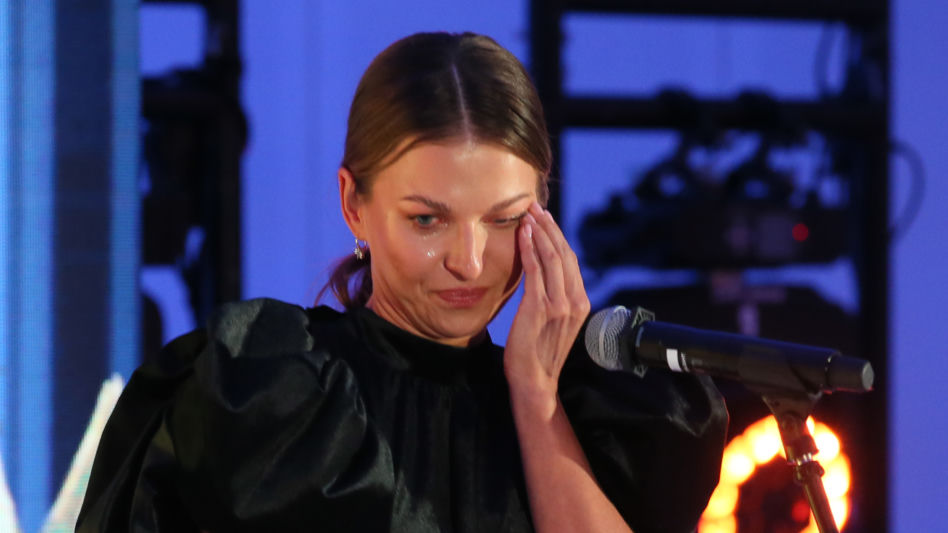 Zapłakana Anna Lewandowska na gali rozdania nagród WPROST