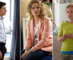 M jak miłość. Ewa (Dominika Kluźniak), Anna (Tamara Arciuch)