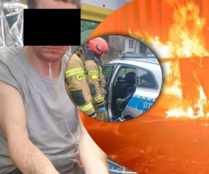 Złodziej omal nie spłonął żywcem. Dramat pod Puławami