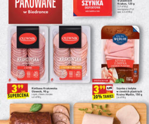 Ceny produktów w sieci sklepów Biedronka