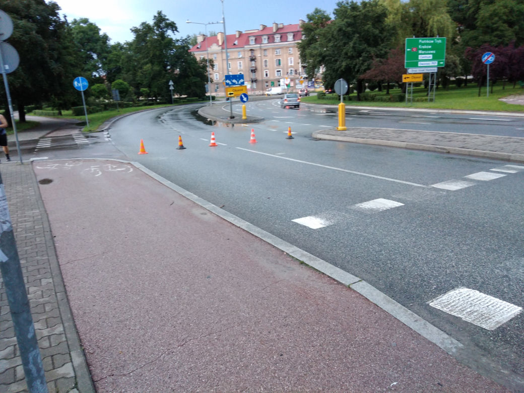 Gwałtowna ulewa nad Radomiem