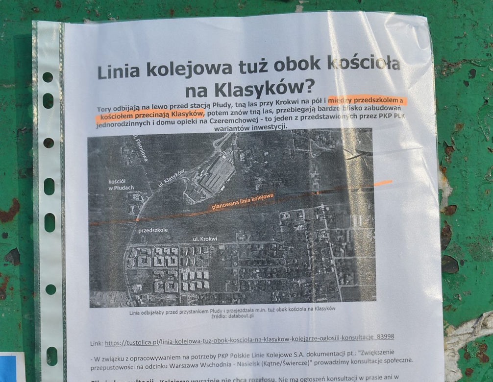 Mieszkańcy Białołęki przerażeni. Pociągi rozjadą kościół 