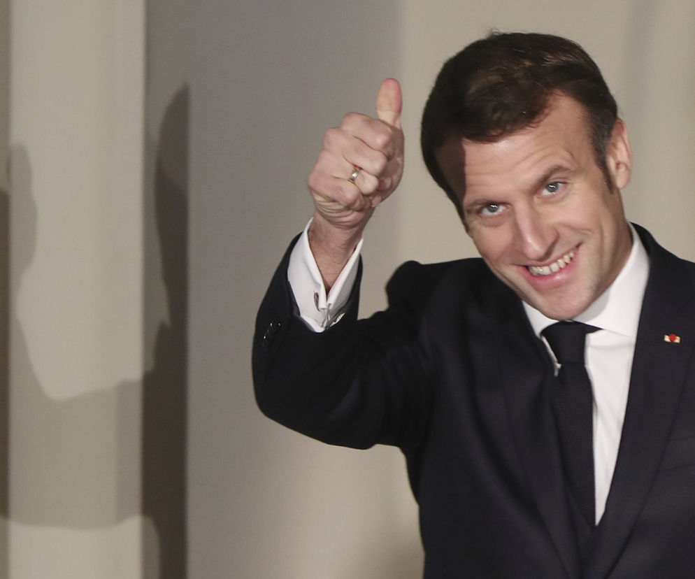 Macron w Krakowie