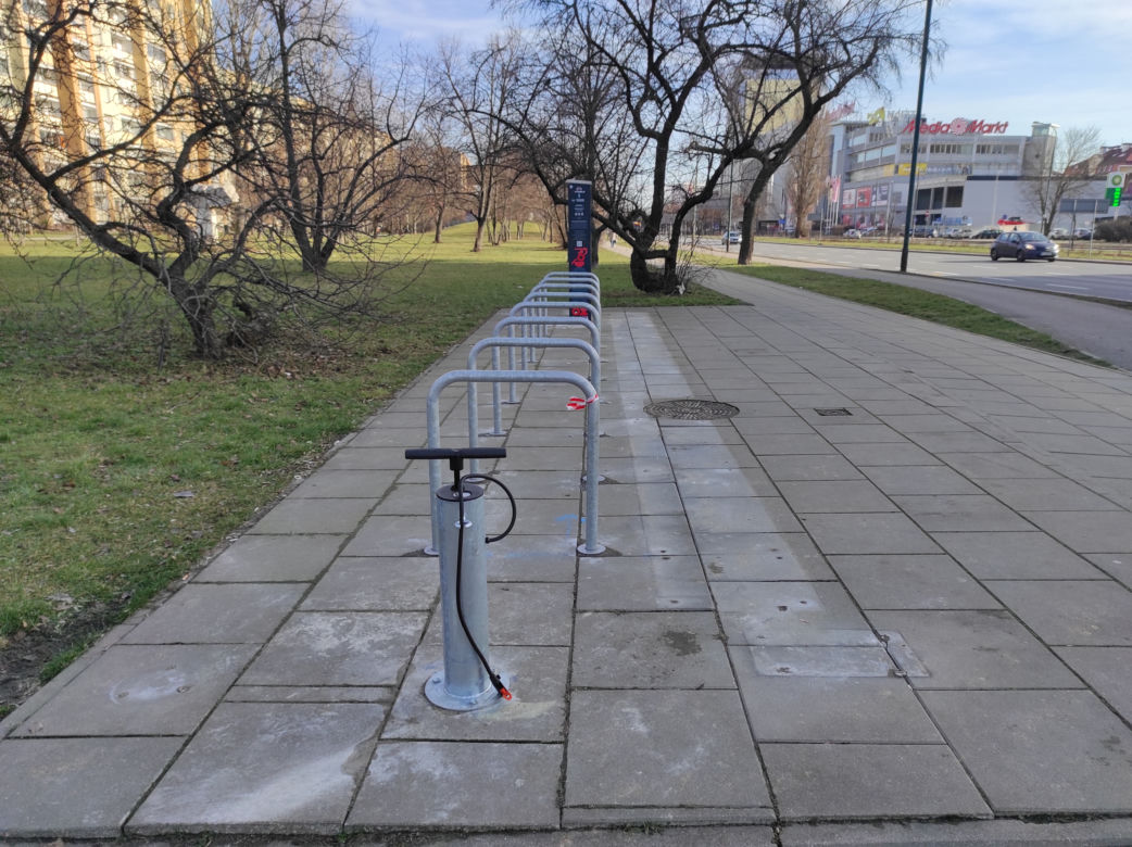 Nowa stacja Veturilo przy ul. Ostrobramskiej w Warszawie